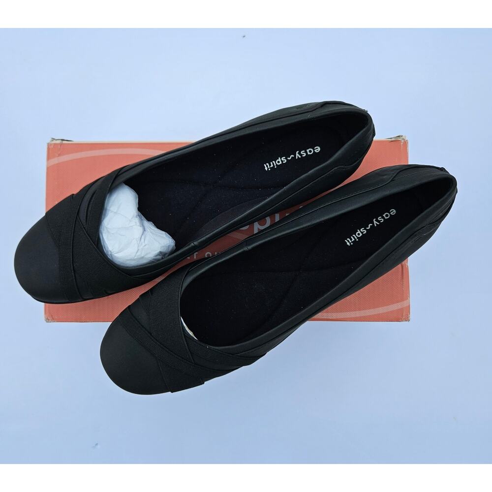 Easy Spirit Acasia Black Ballet Flats Comfort Shoes Size 11